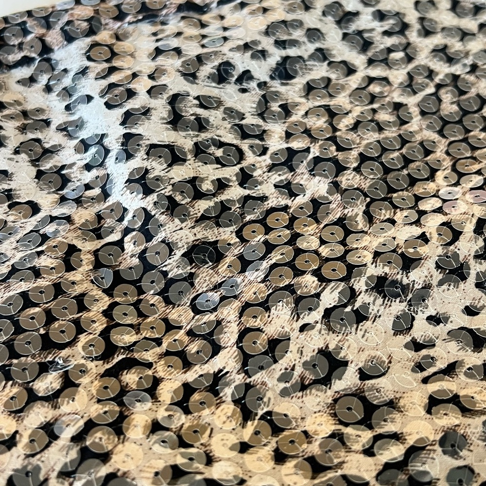 Boston Proper Leopard-Print Sequin Mini Skirt - image 4